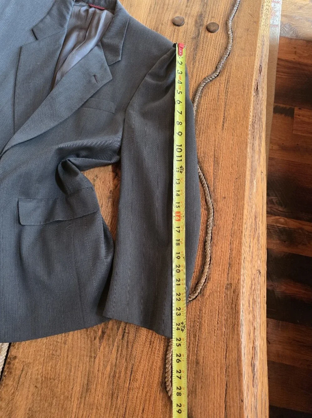 Hart Schaffner Marx Men's Dark Gray Two-Piece Suit 44